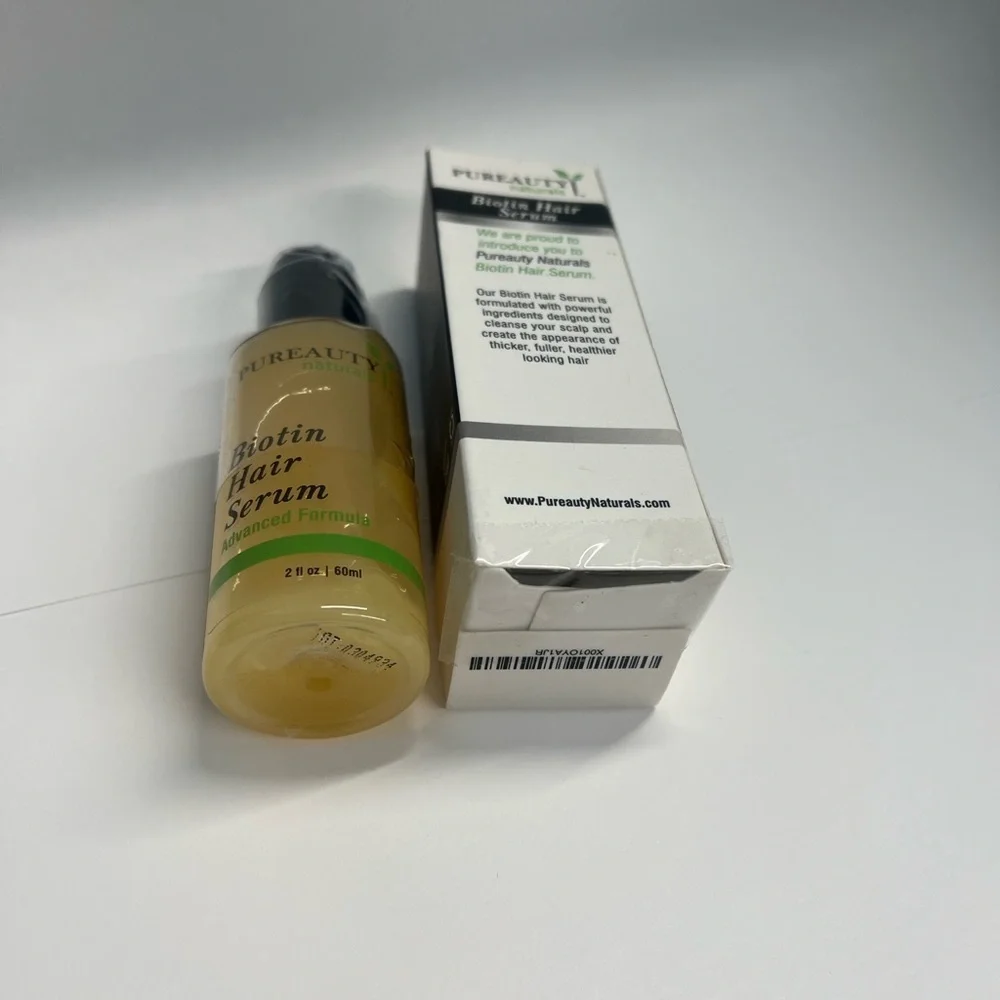 Pureauty Naturals Biotin Hair Serum Advanced Formula 2oz Full Size - Sealed